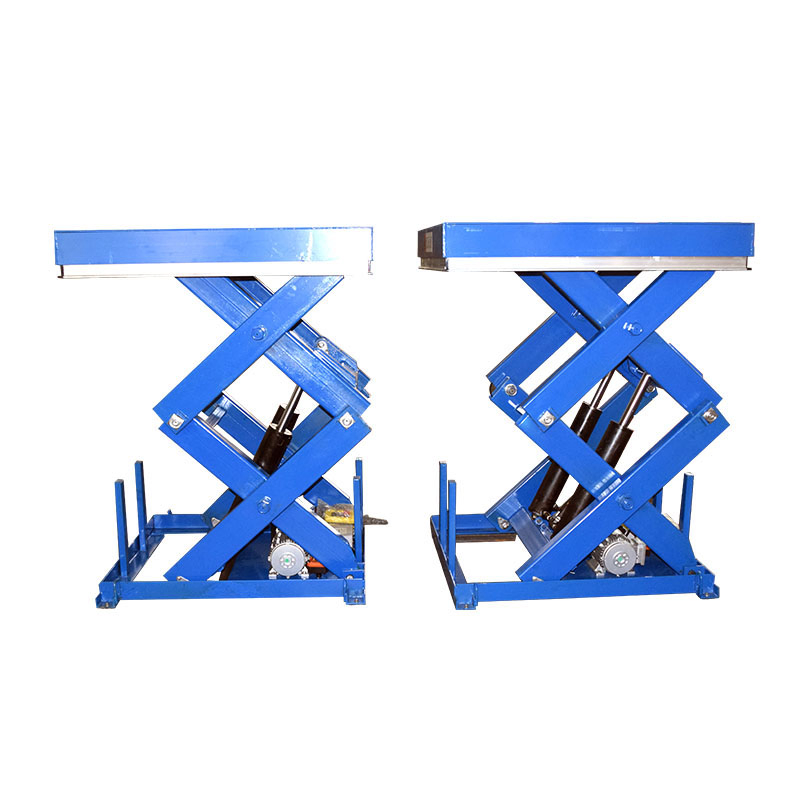 Stationary Hydraulic Lift Scissor Platform High Quality Small Cargo Lift Lifting Table Manual Foot Pump 2025 Newly Customized