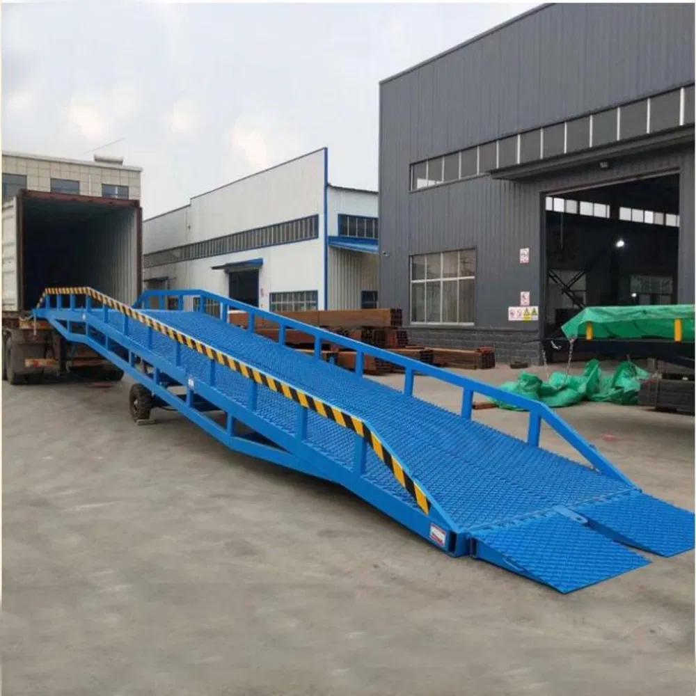 6t 8t 10t 12t Manual Electric Ramp Cargo Forklift Truck Mobile Boarding Bridge Hydraulic Dock Leveler