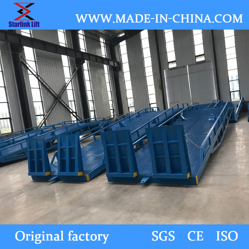with CE Hydraulic Container Unloading Equipment Mobile Loading Dock Ramps Yard Ramp