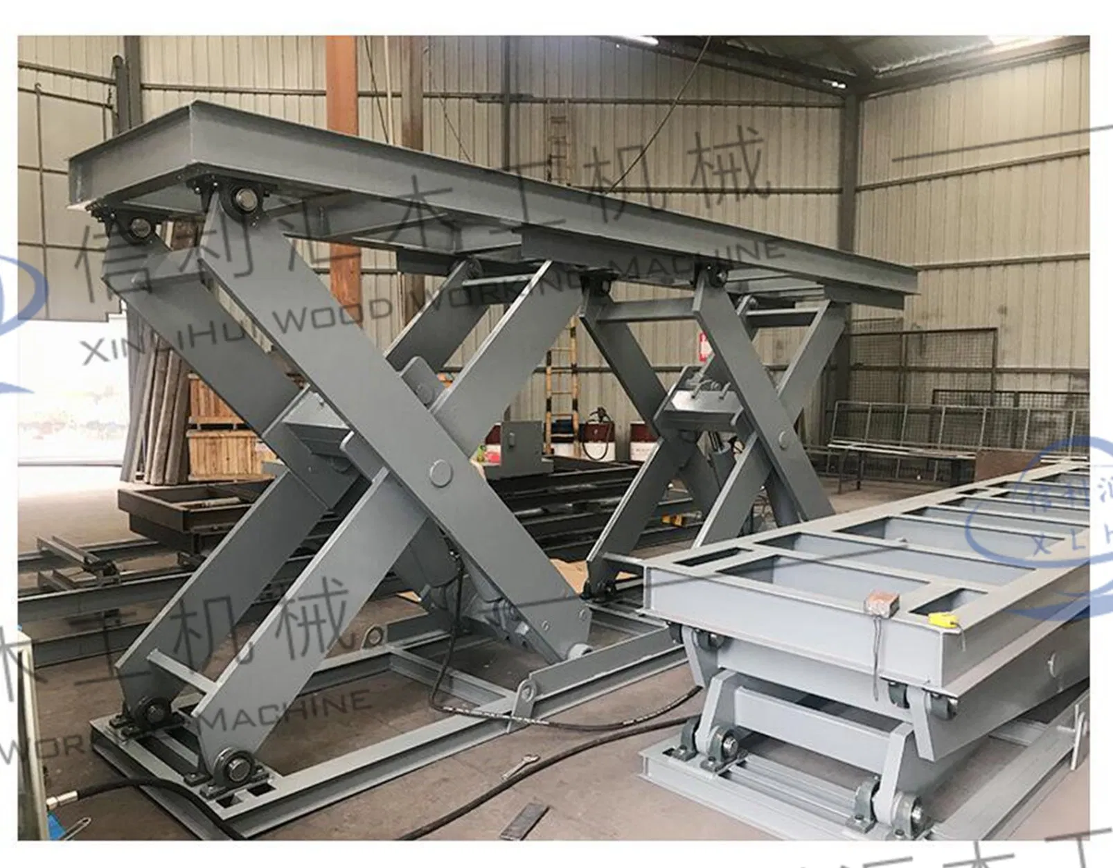 Lift Table Lifting Platform Fixed Hydraulic Lifting Platform Stationary Hydraulic Lifting Platform Sjyg Base for Transfer Mobile Cart, Metal Cart,