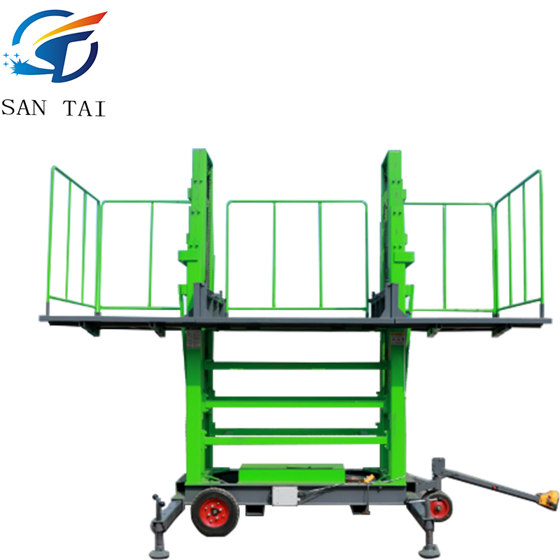 Mobile Electric Hydraulic Construction Site Construction Lifting Wall Plastering Masonry Lifting Platform Brick Machine