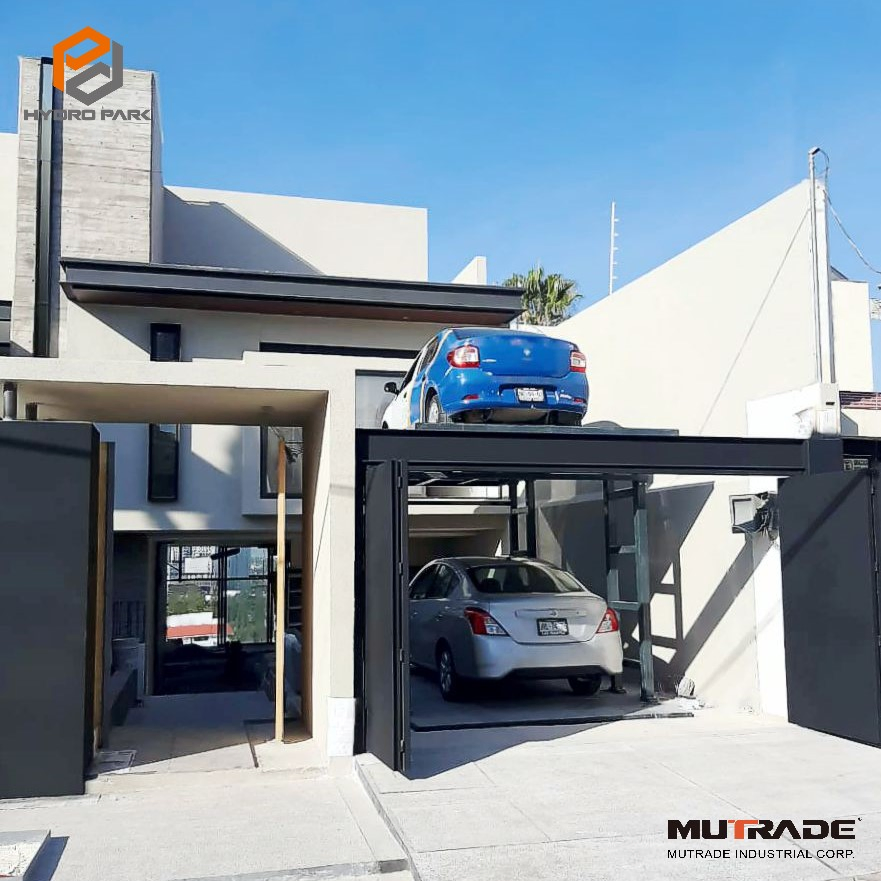 Double Cylinder Lifting Table Two Car Scissor Elevator Hydraulic Car Lifting Platform