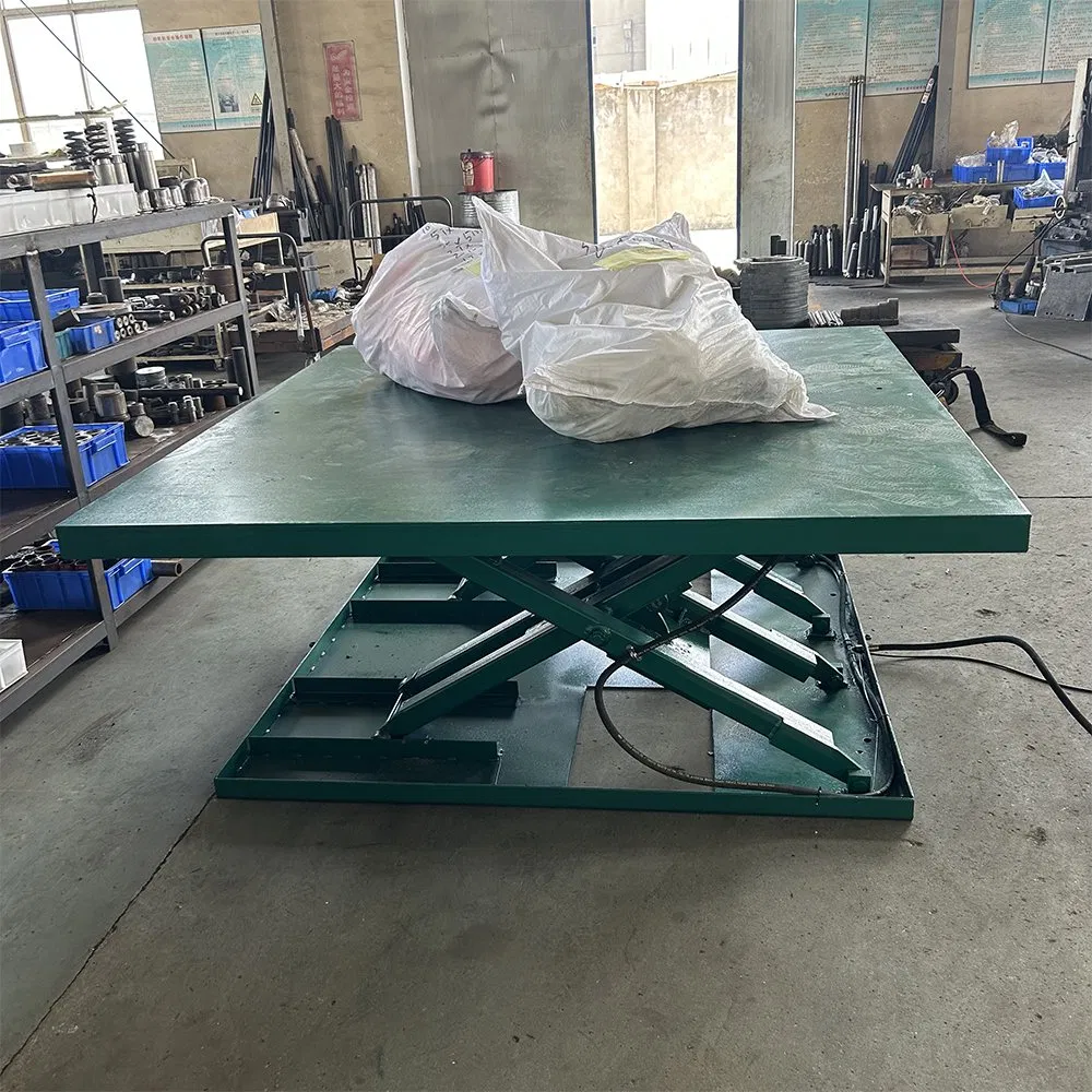 Customized 1000kg Vertical Stationary Scissor Lift Fixed Underground Hydraulic Lifting Platform