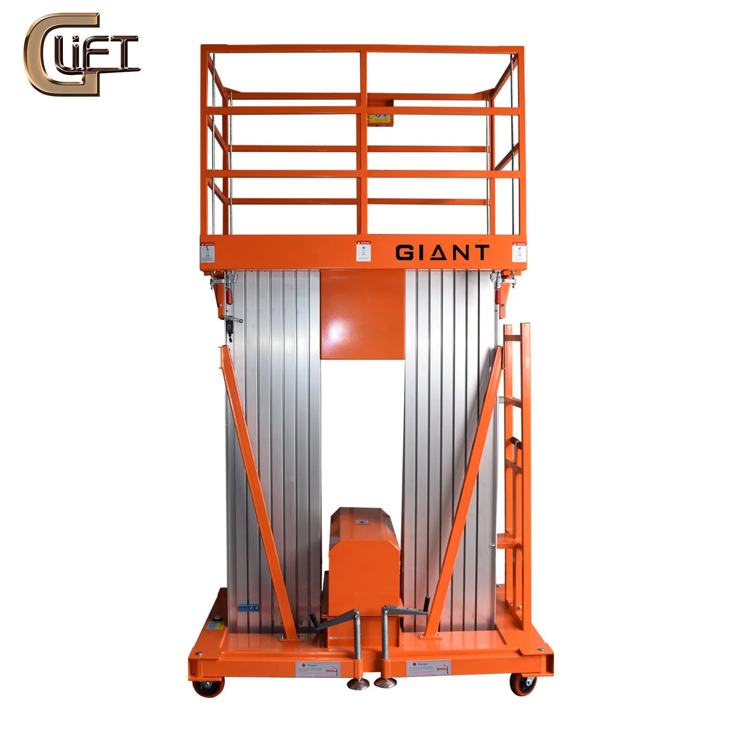 Aluminum Aerial Work Platform Man Lift Table with Double Mast Lifting Equipment China Manufacturer (GTWY-S)
