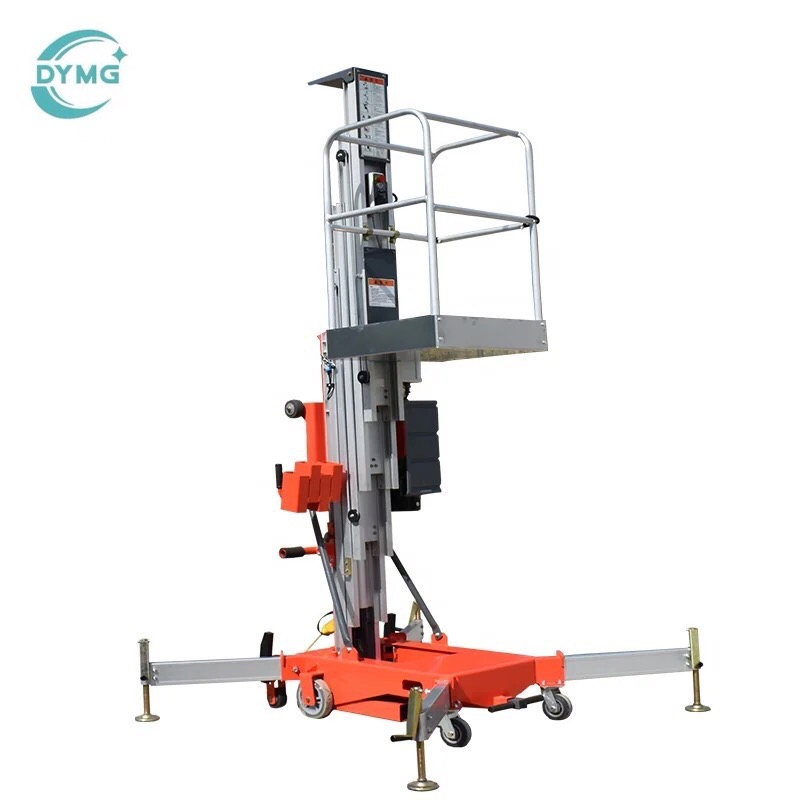 Heavy-Duty 8m Aluminum Mobile Work Platform for Manual Lifting