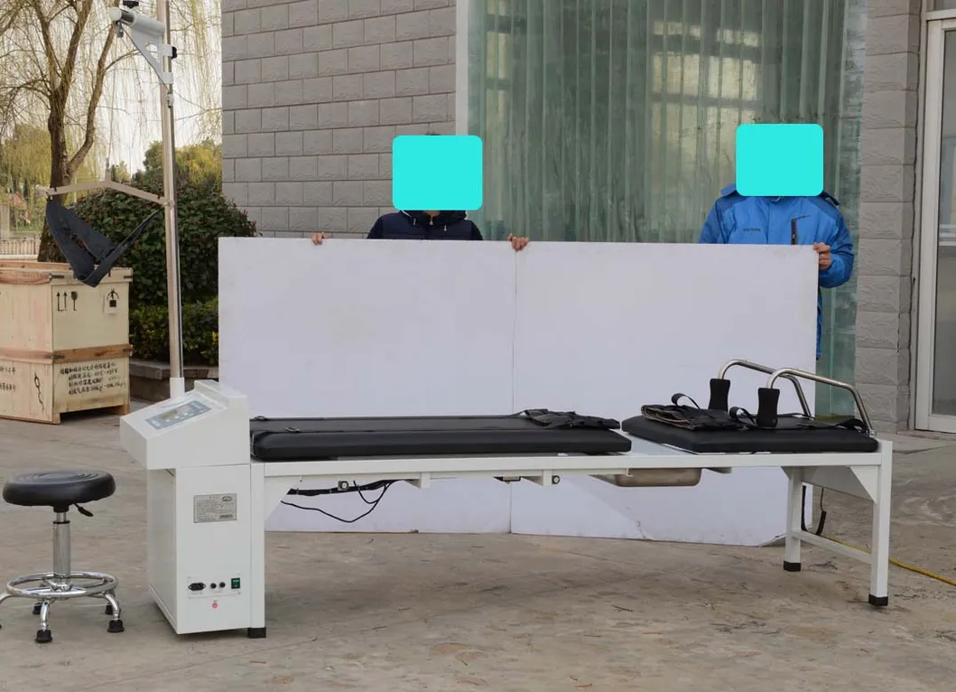 سرير الجر الطبي للعلاج الطبيعي لإعادة تأهيل العمود الفقري العنقي والقطني