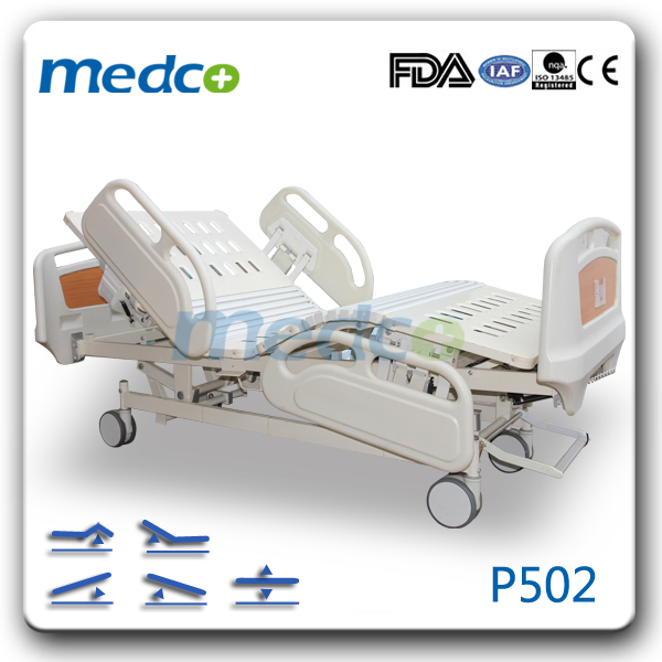 5 سرير مستشفى كهربائي قابل للتعديل للأغراض التمريضية أثاث طبي عيادة وحدة العناية المركزة للمرضى