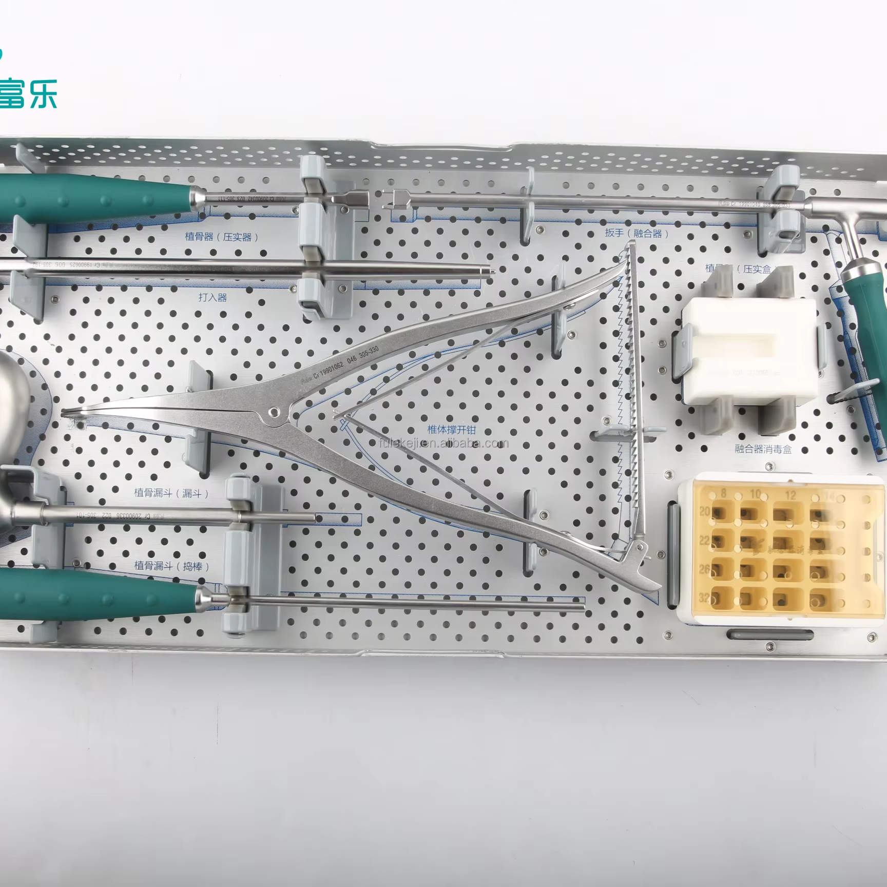 Fule CE Certified Class I Posterior Orthopedic Lumbar Interbody Fusion Cage PLIF Instruments Model 305 Beijing Origin