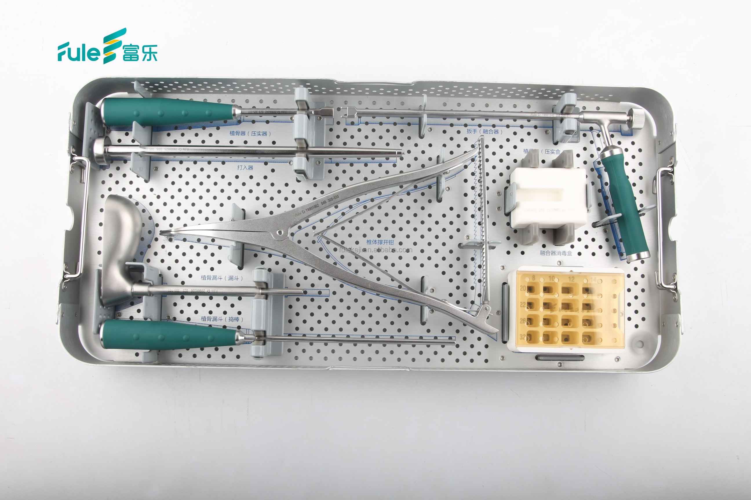 Fule CE Certified Class I Posterior Orthopedic Lumbar Interbody Fusion Cage PLIF Instruments Model 305 Beijing Origin