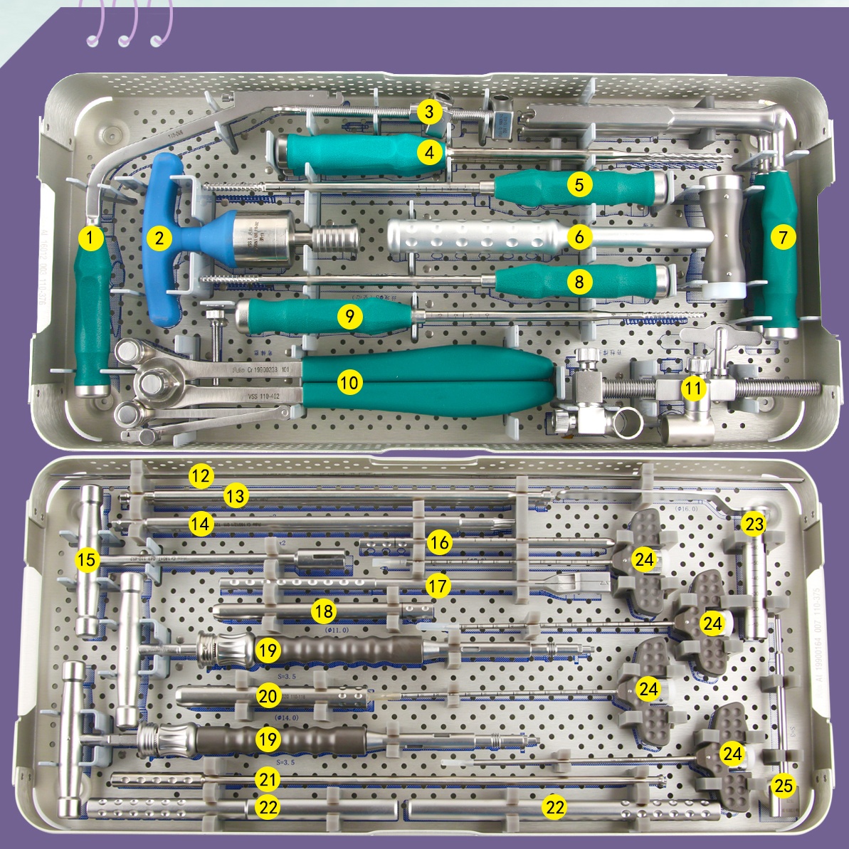 Minimally Invasive Instrument Set for Spine Surgery with Screws and Rod Orthopedic Medical Instruments