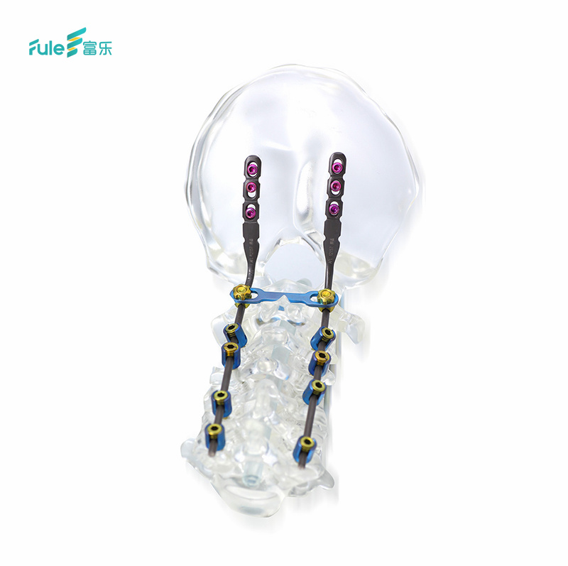 China Manufacture High Quality Titanium Orthopedic Implant CFS ZJX Posterior Cervical Spinal Fixation System OEM Fule Brand CE