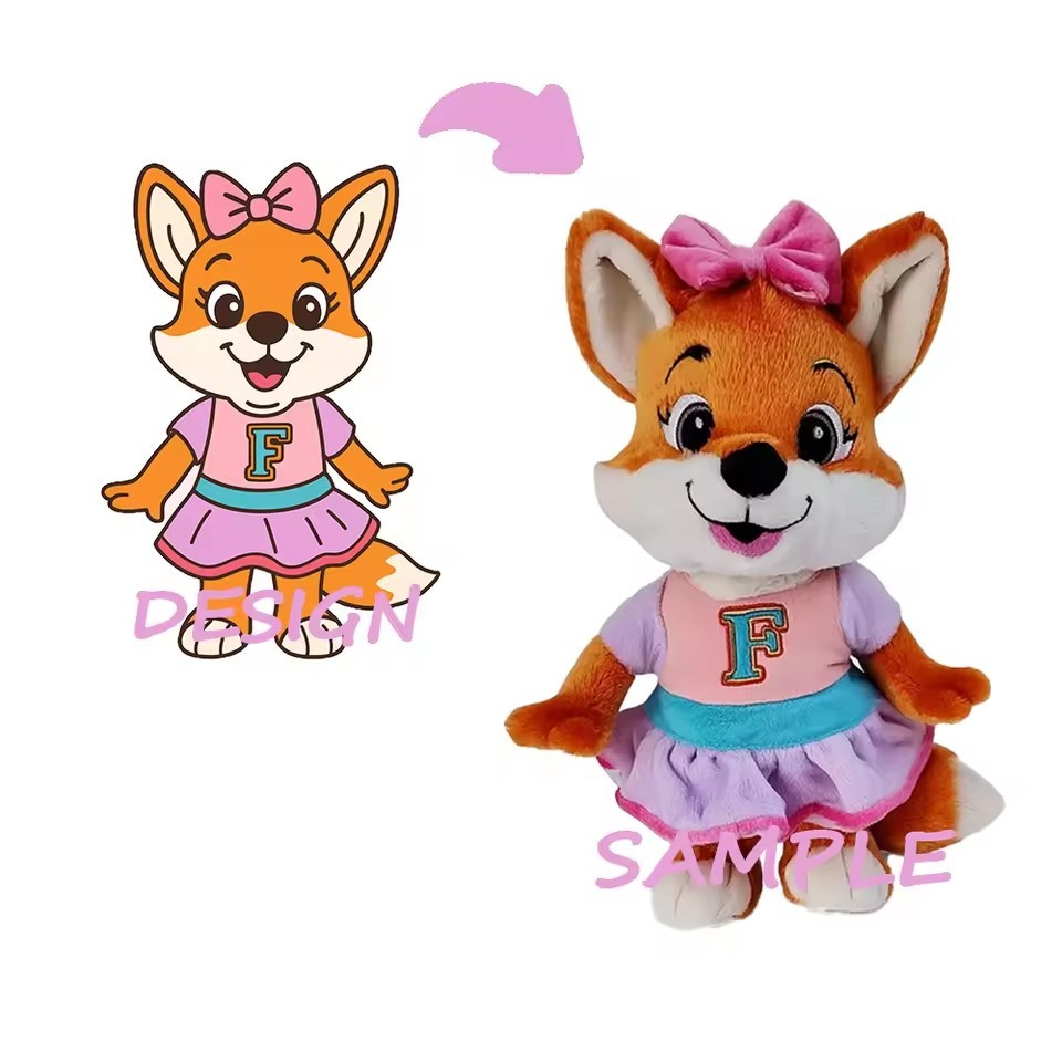 Muñecos de peluche personalizados de Stitch, juguetes de peluche de personajes de dibujos animados, animales de peluche suaves de Stitch personalizados para niños