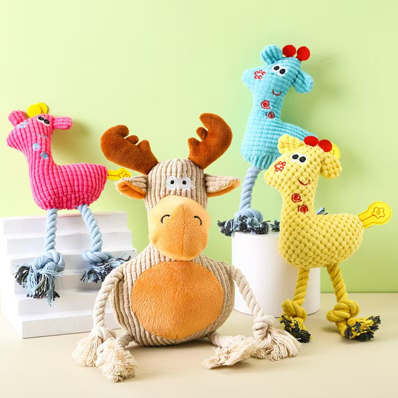 Juguete de peluche interactivo en forma de cocodrilo para perros de razas pequeñas