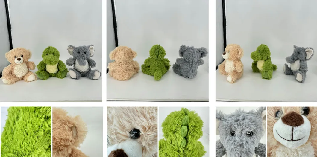 OEM ODM Muñeco de peluche personalizado de oso lindo y caricaturesco, juguete de animal de peluche personalizado
