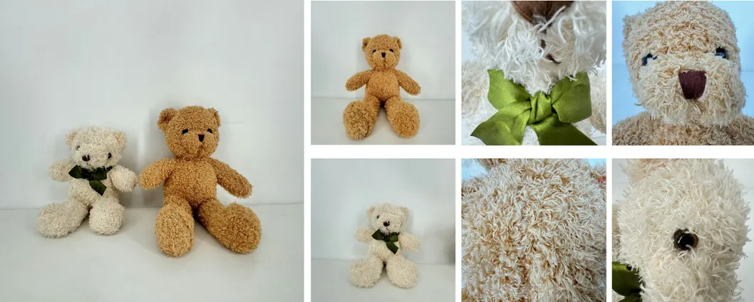 Variedad de colores de osos de peluche
