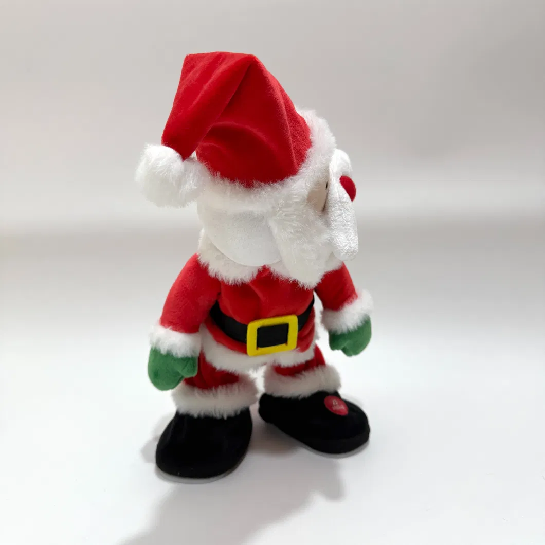 Juguete de peluche divertido que canta y baila para niños en Navidad