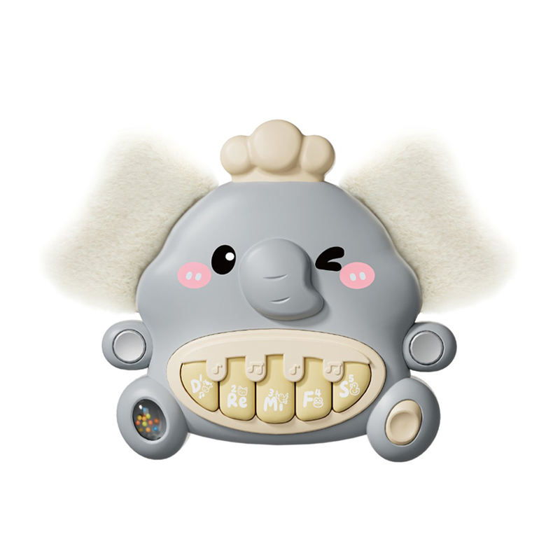 Productos en Tendencia 2026 Nuevo Llegada Juguete de Peluche para Bebés con Sonido Musical Electrónico Piano Colgante con Mordedor Suave Rascador de Peluche