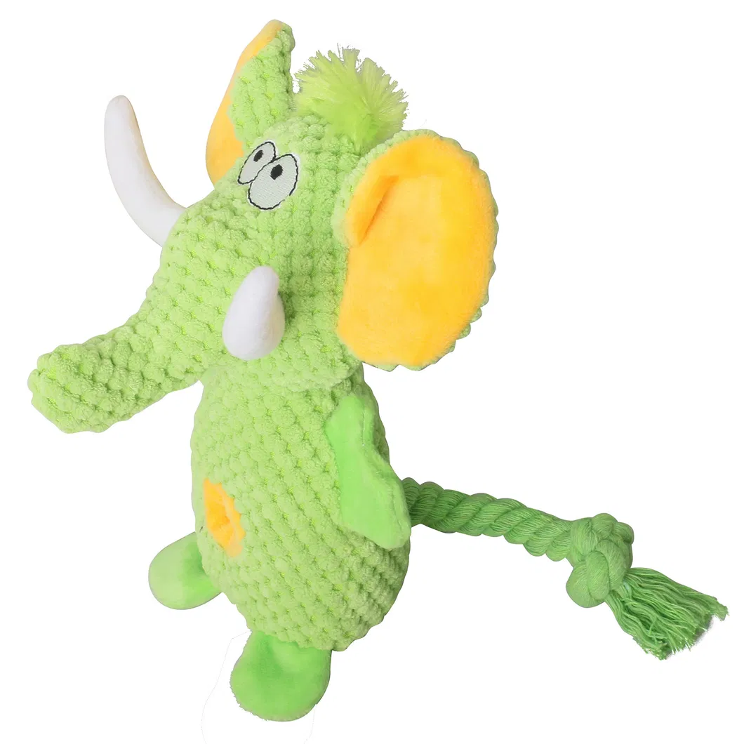 Juguete de perro de peluche Snuffle Elephant suave, interactivo y chirriante con golosinas ocultas, diseño personalizado OEM para entrenamiento y diversión