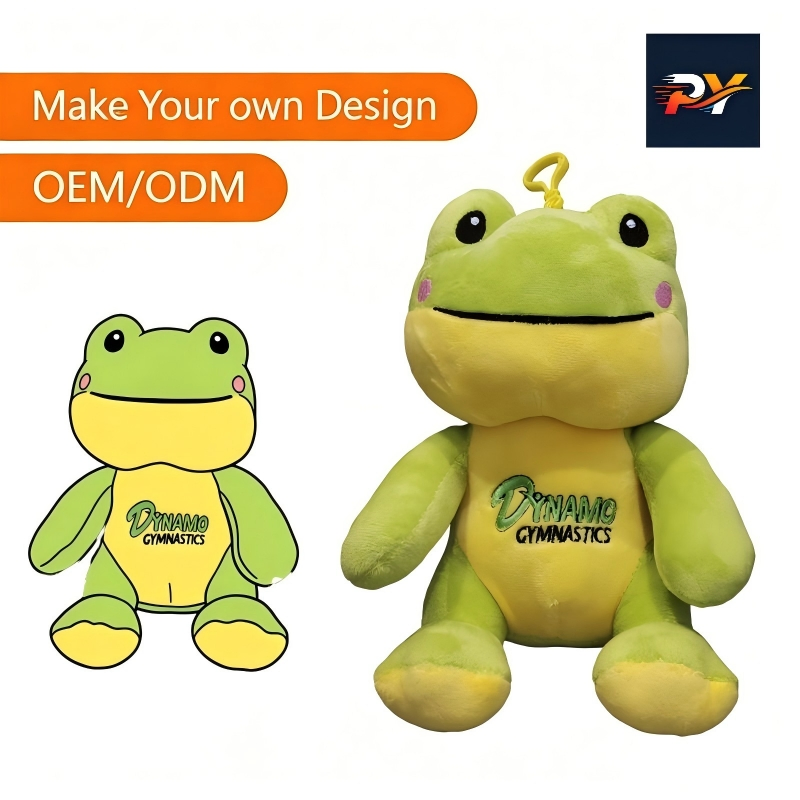 Juguetes de peluche de rana personalizados, juguetes educativos, animales de peluche personalizados, cumplen con ASTM y CPC