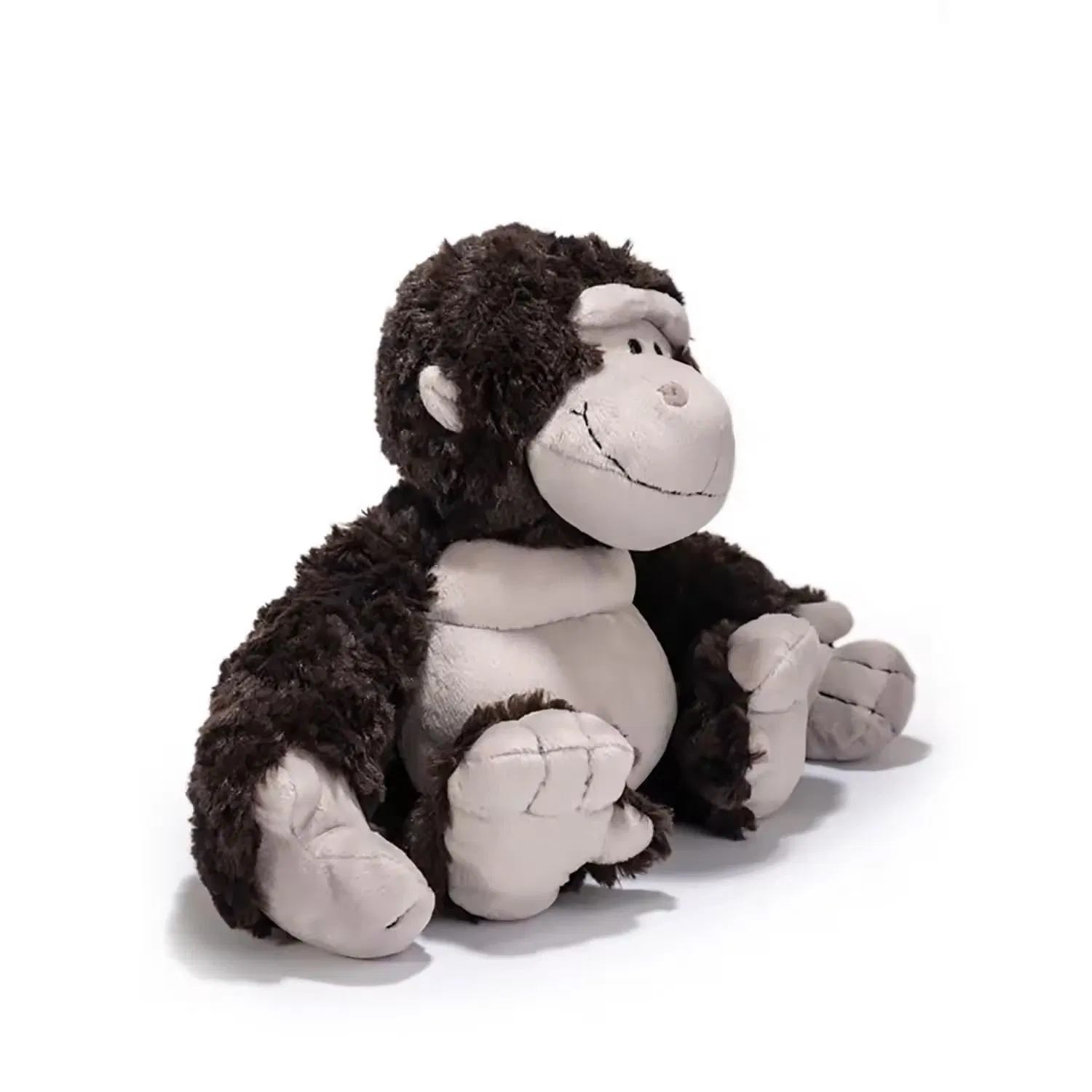 Dulce gorila de peluche, animal de peluche kawaii, muñeco de abrazo suave con temática de bosque