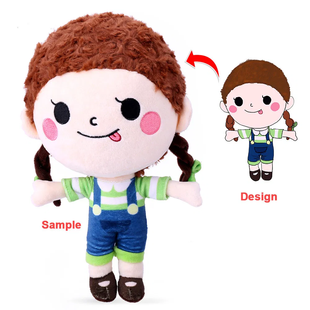 Muñecos de felpa de personajes personalizados y adorables para niños y niñas, regalos de juguetes personalizados