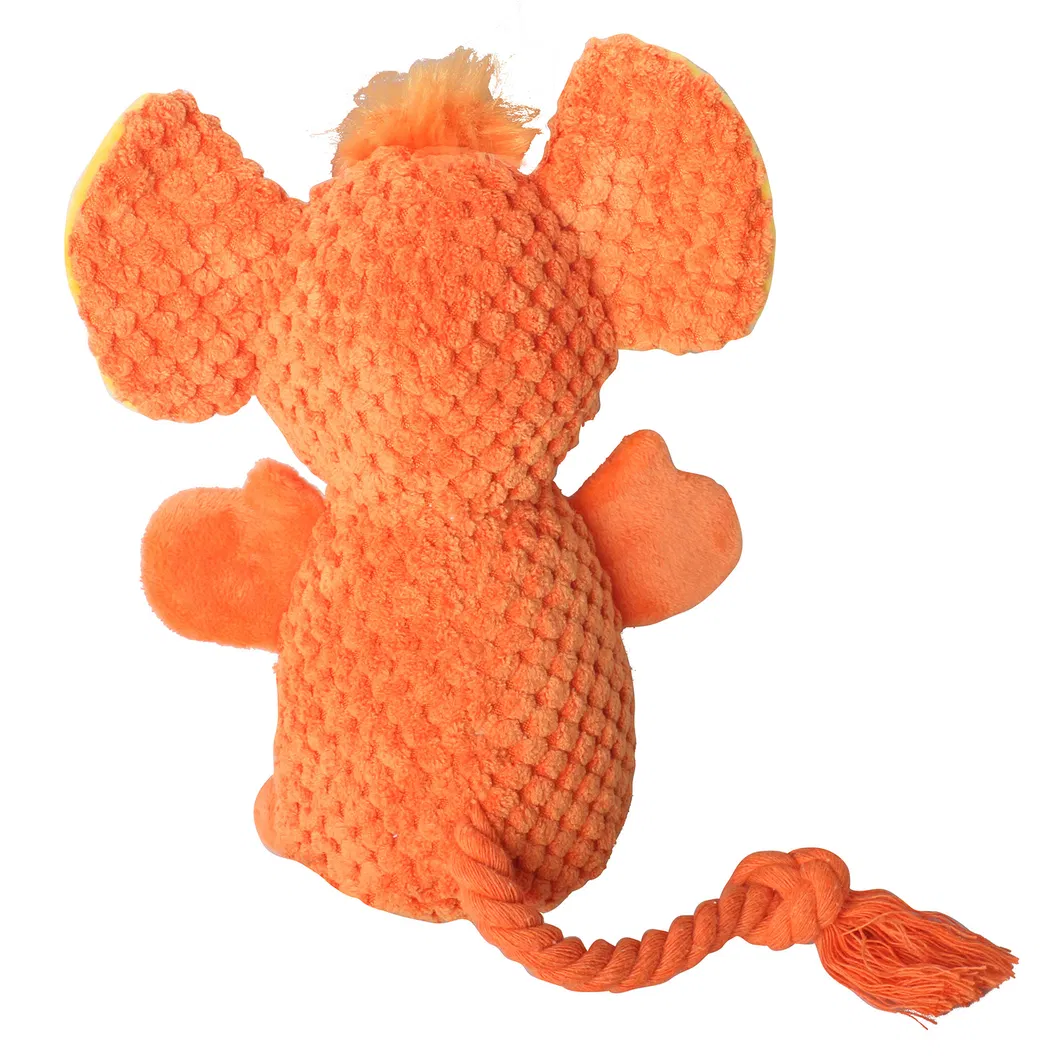 Juguete de perro de peluche Snuffle Elephant suave, interactivo y chirriante con golosinas ocultas, diseño personalizado OEM para entrenamiento y diversión