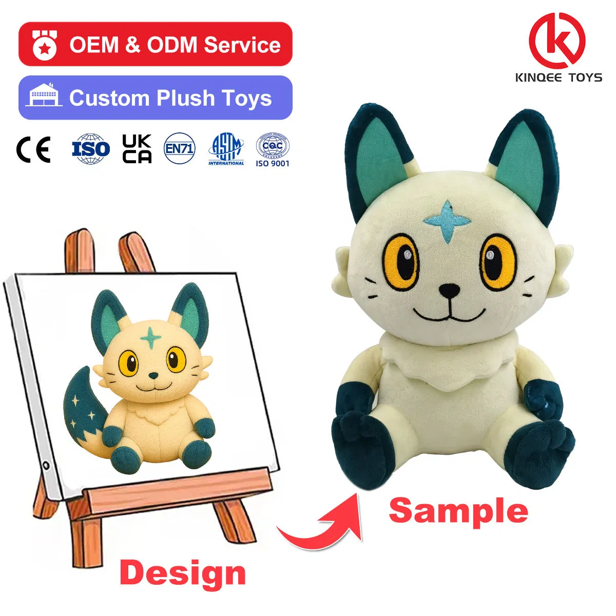 Soluciones profesionales OEM ODM Juguete de peluche de zorro personalizado hecho de algodón orgánico, súper suave, cálido, juguete de peluche de anime para aniversarios, bolsa