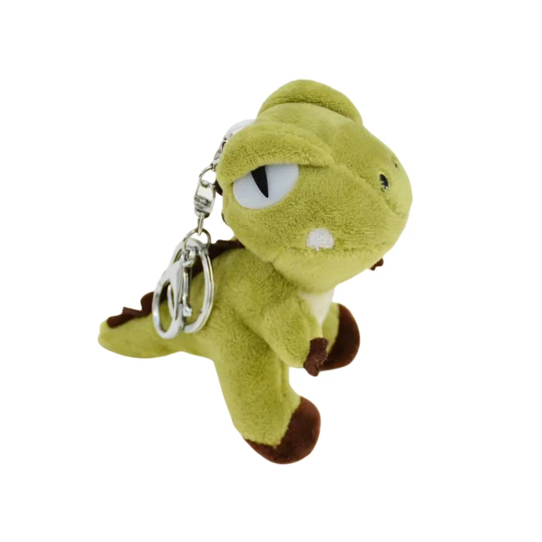Dinosaurio Bordado Marca Propia Suave Peluche Muñeco Animal Juguete Personalizado Llavero