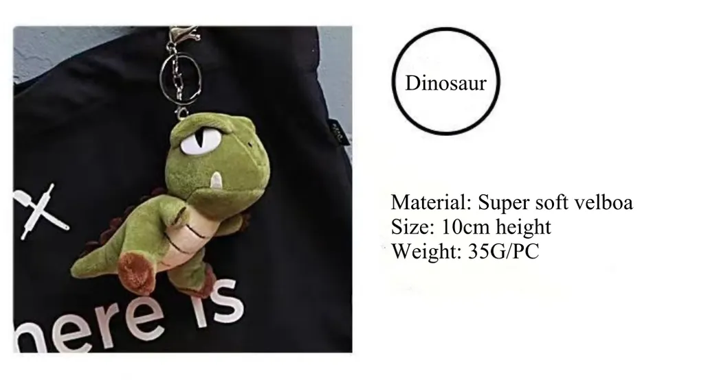 Detalle Llavero Peluche Dinosaurio