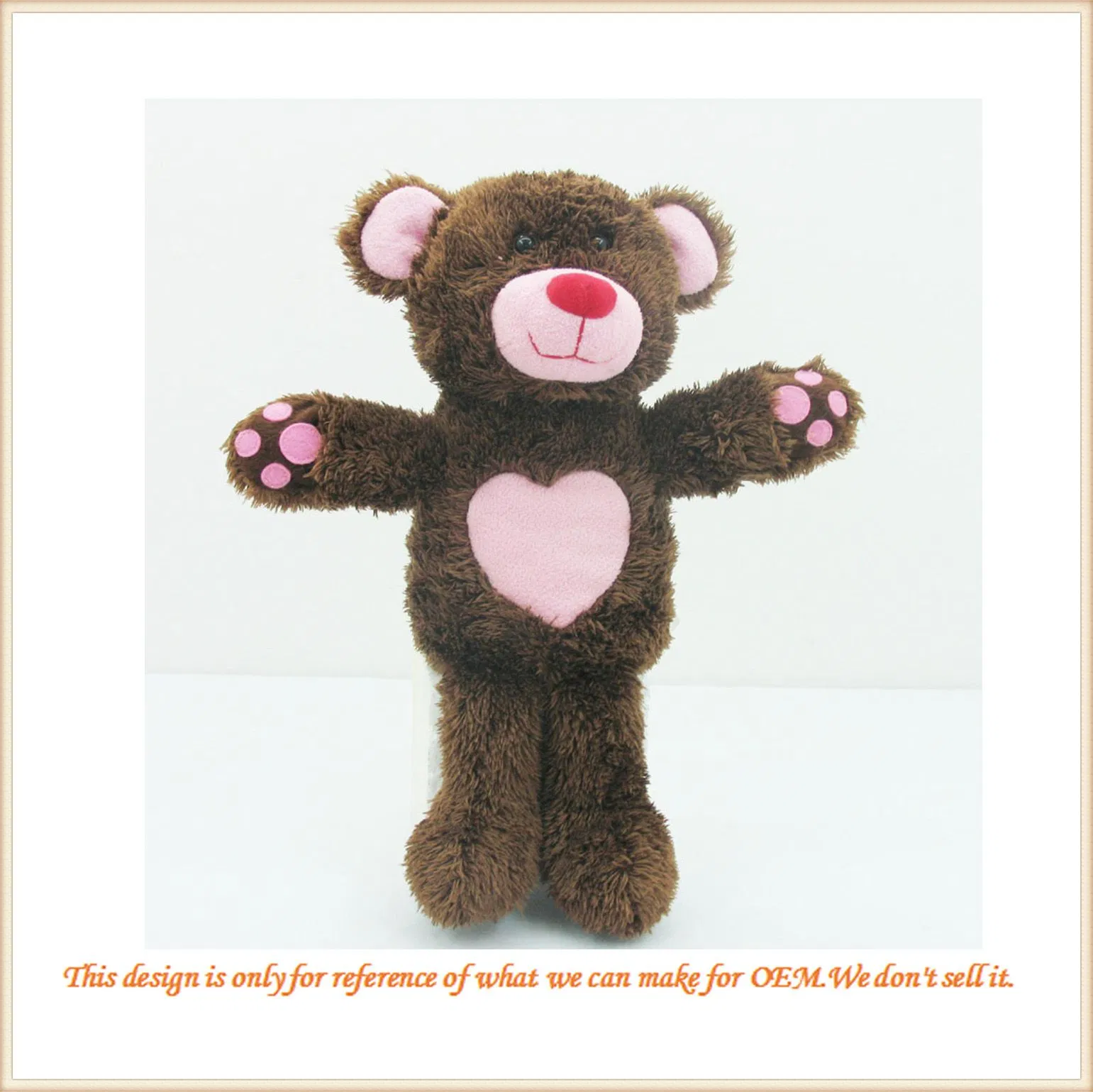 Detalle Oso de peluche grande vestido suave 6