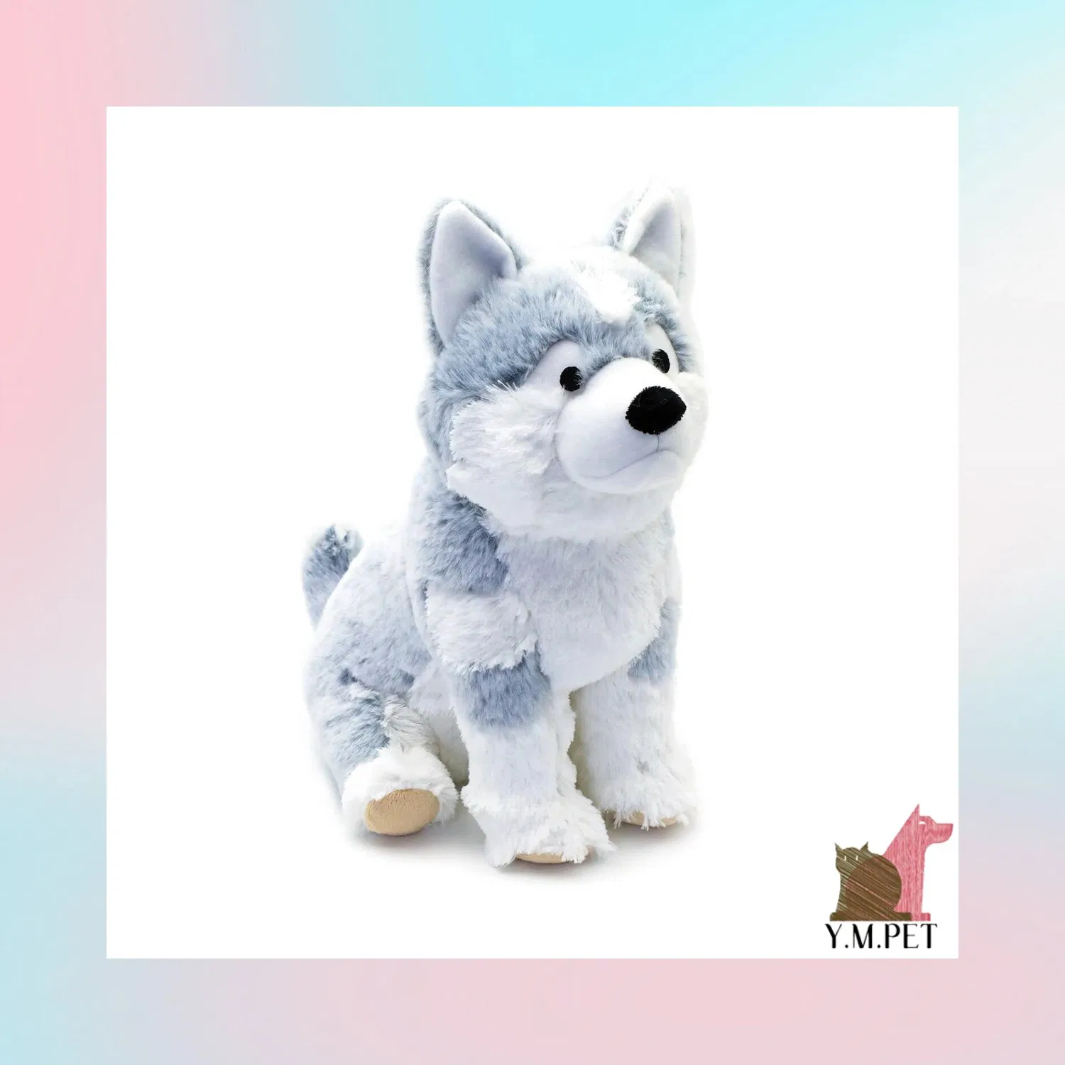 Animal de peluche husky suave peluche OEM personalizado simulación juguetes para niños
