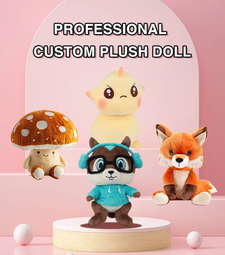 Nuevos diseños de juguetes de animales de peluche suaves personalizados, lindos animales de peluche