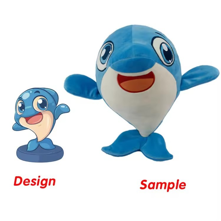Muñecos de peluche de anime personalizados Mink 3D Juguetes para bebés educativos Fabricación Diseño personal Juguetes de animales de peluche