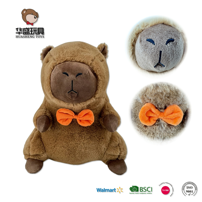Productos calientes OEM ODM lindo juguete de peluche capibara animal de peluche