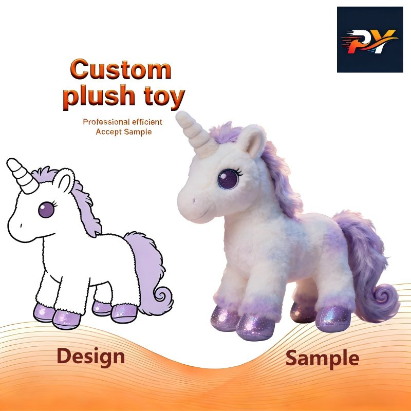 Muestra gratuita personalizada de peluche disponible, bordado detallado, souvenir de boda para perros, juguete de peluche promocional personalizado