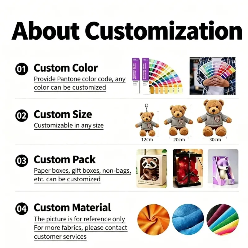 Fabricante de juguetes de felpa personalizados