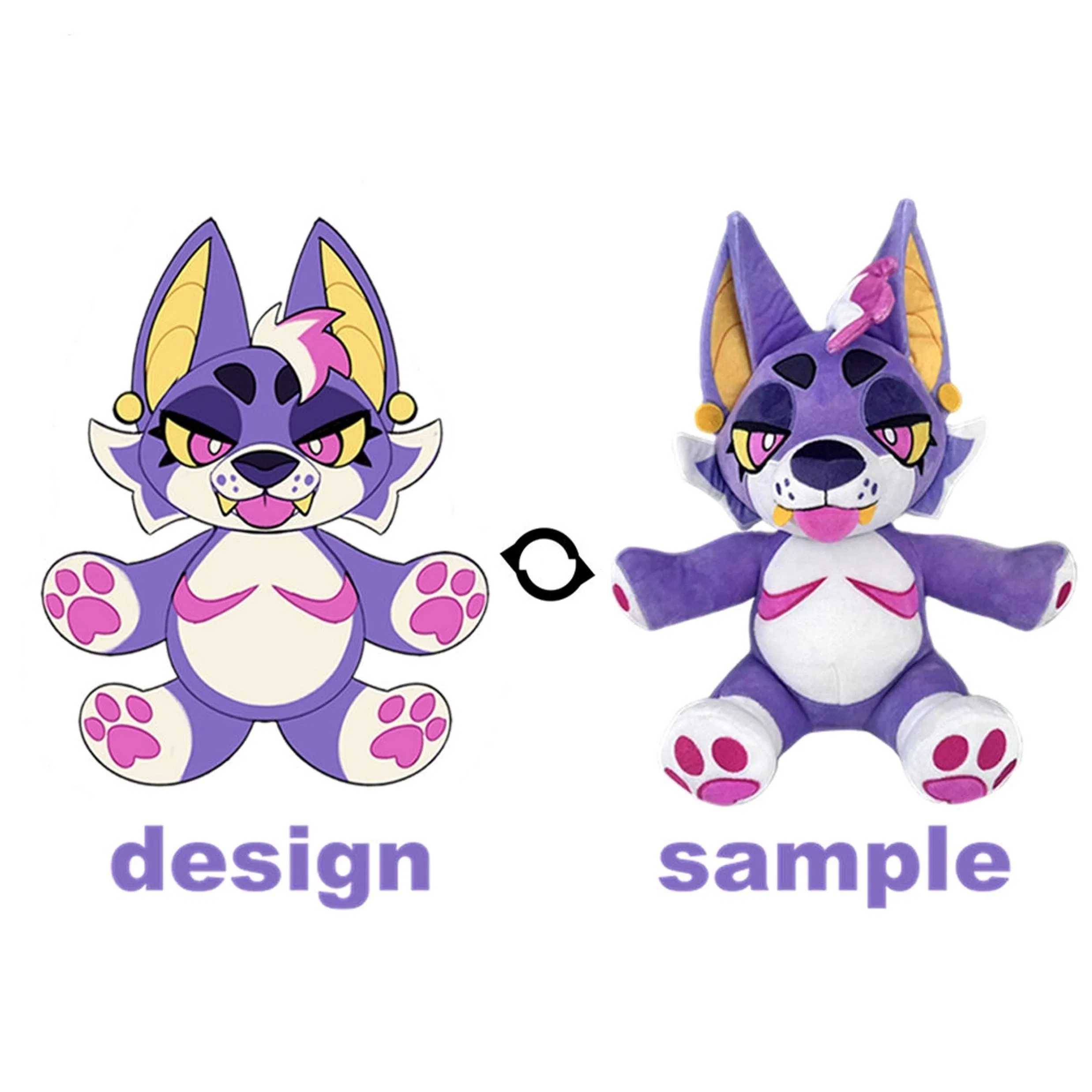 CE ASTM Fábrica OEM Personalizada Juguete de Lobo de Peluche Suave Animales de Peluche Personalizados Mascota de Peluche Lindos Juguetes de Animales como Regalo para Niños