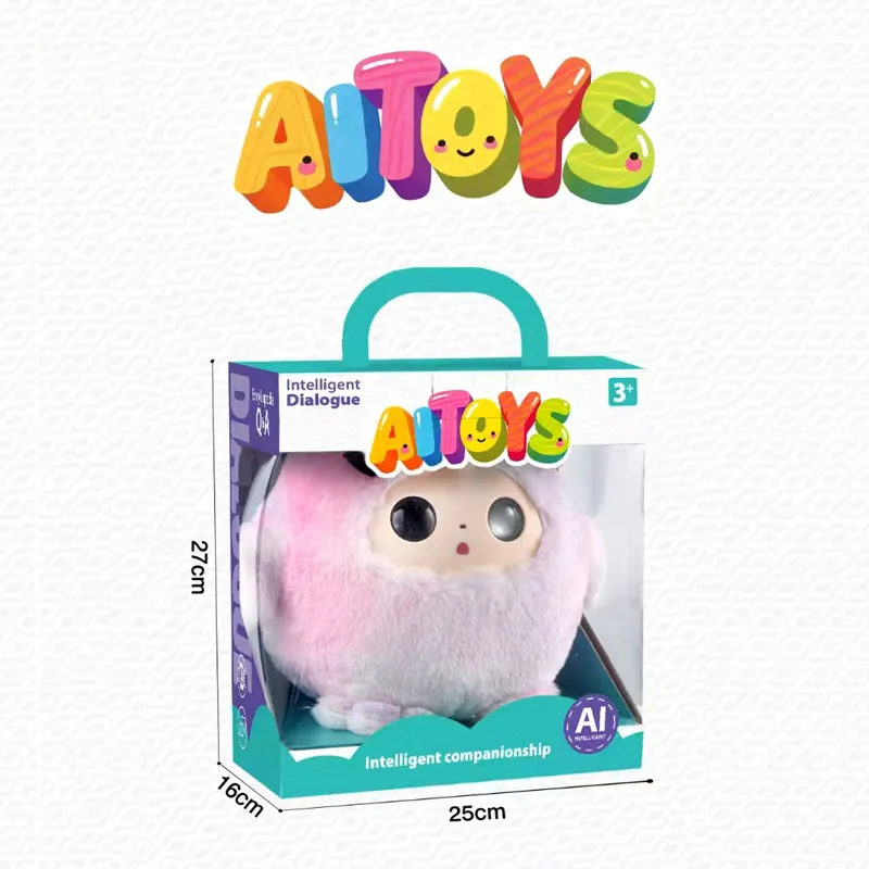 2026 Juguetes de peluche de IA, animales de dibujos animados, diálogo inteligente, chat de voz, juguetes educativos para niños