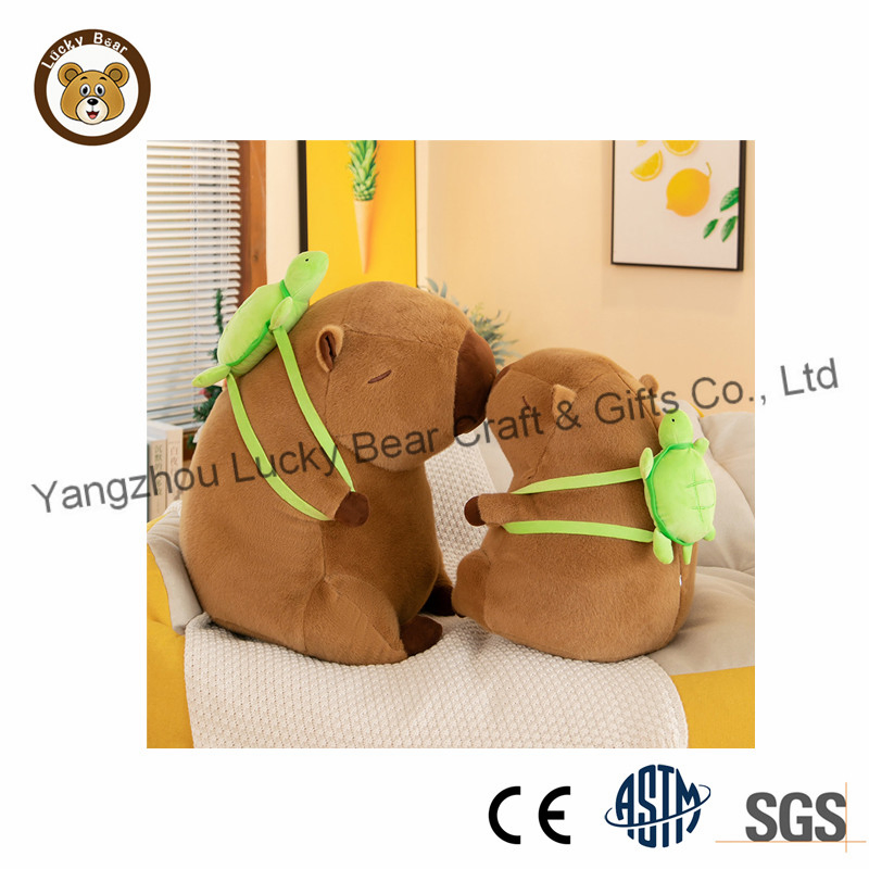 Juguete de peluche de capibara marrón suave, regalo de peluche para niños y niñas