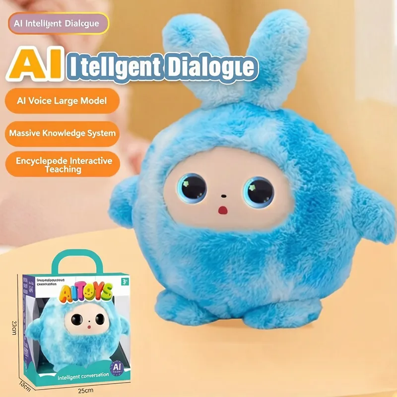 2026 Juguetes de peluche de IA, animales de dibujos animados, diálogo inteligente, chat de voz, juguetes educativos para niños