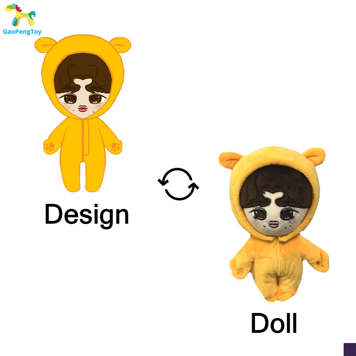 Muñeco de peluche grande personalizado 50cm para niños
