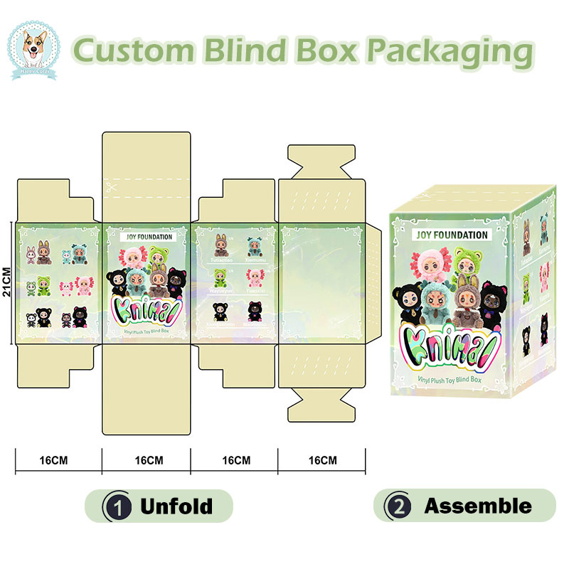 Caja Sorpresa Personalizada Marca Original Diseñador Kawaii Juguete de Vinilo Suave Muñeco de Peluche Vinilo PVC Cara Muñecos de Peluche Juguete Coleccionable