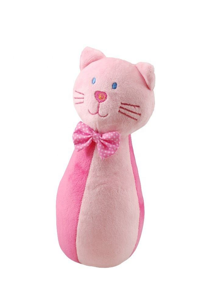 Juguete de mini bolos personalizado para niños, animales de peluche suave, juguete de juego para bebés