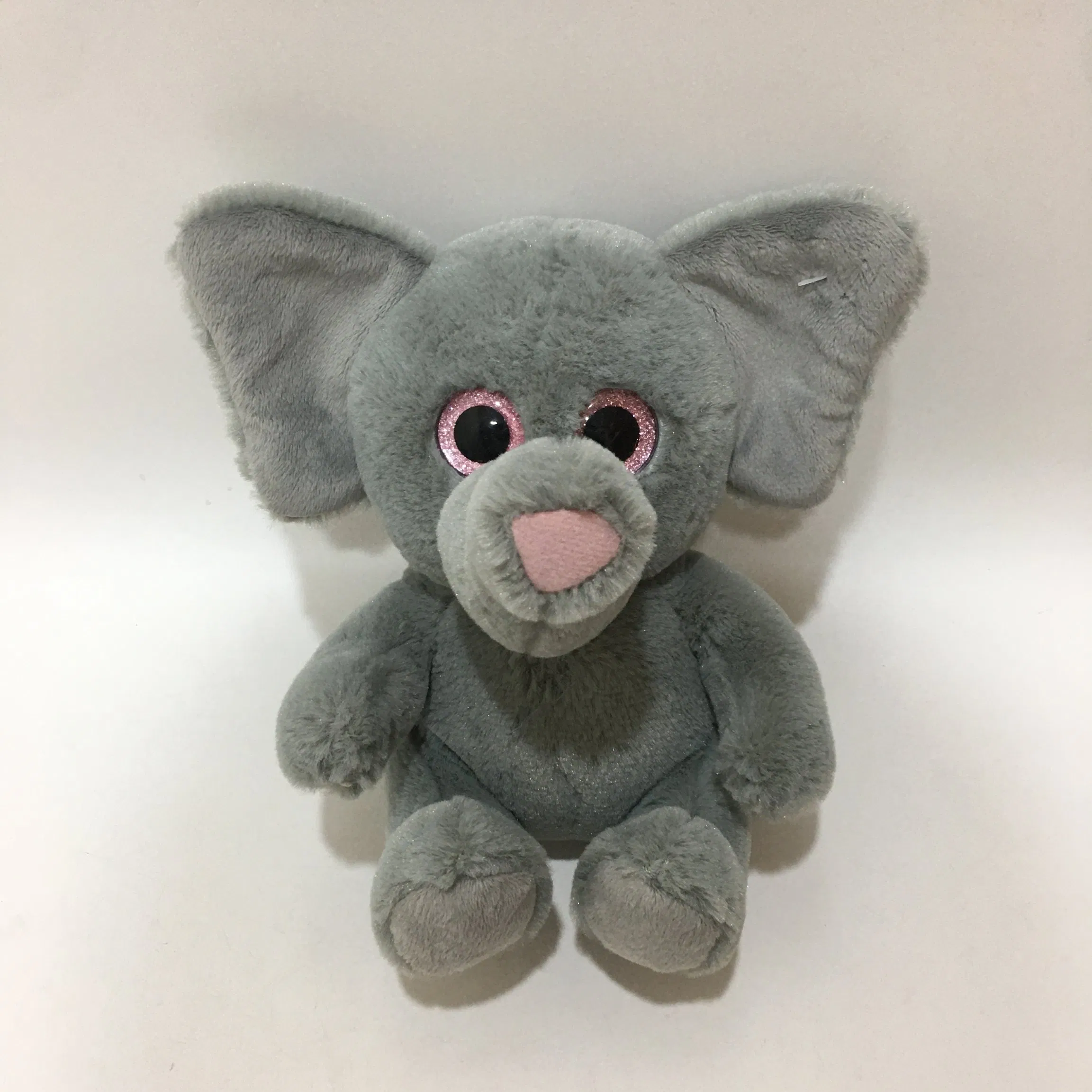 OEM Venta al por mayor Juguete de peluche elefante salvaje de material reciclado ecológico