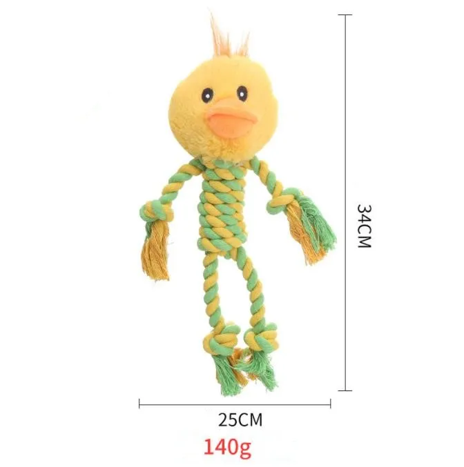 Juguetes para mascotas en forma de animal, juguetes de peluche para perros, juguetes de masticar, nudos de cuerda, juguete de peluche para mascotas