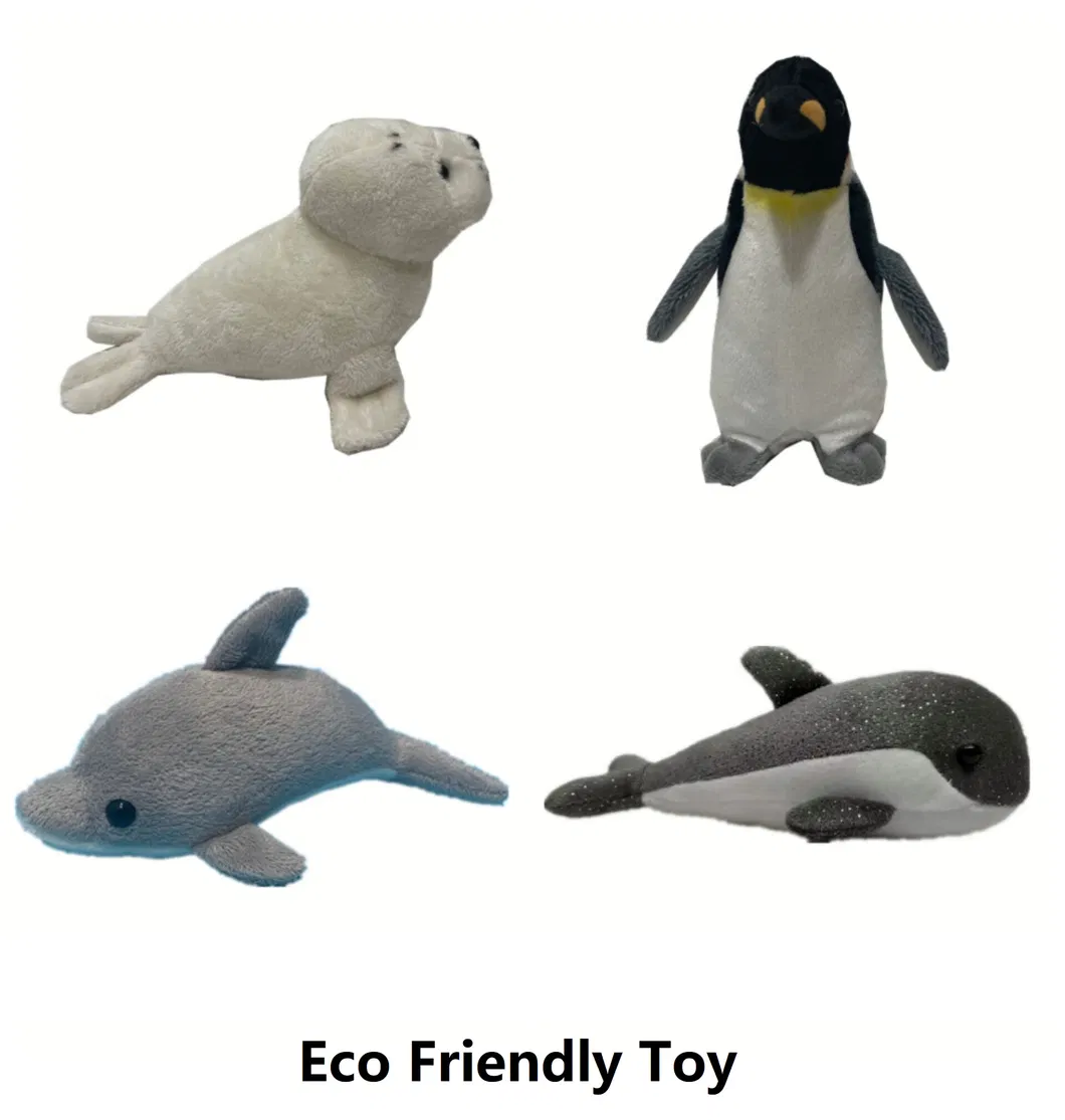 Animales salvajes de peluche ecológicos