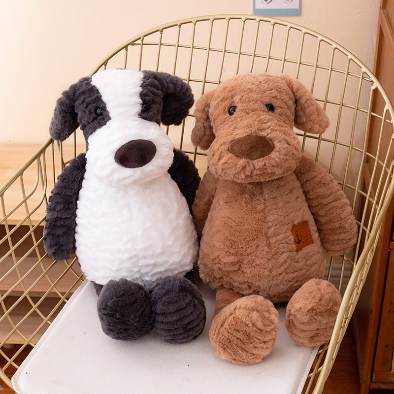 Juguete de peluche perro Teddy 18 cm animal de peluche suave con alivio del estrés y detalle bordado para todas las edades