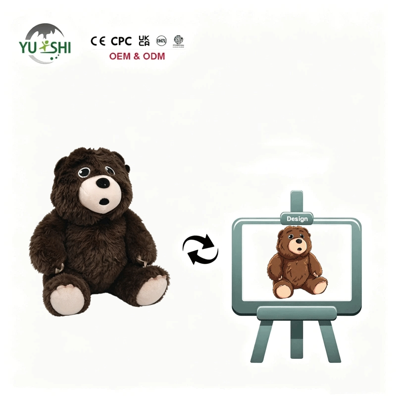 Fabricante de juguetes de felpa personalizados OEM ODM, peluches coleccionables, oso de peluche unisex personalizado, regalo para niños