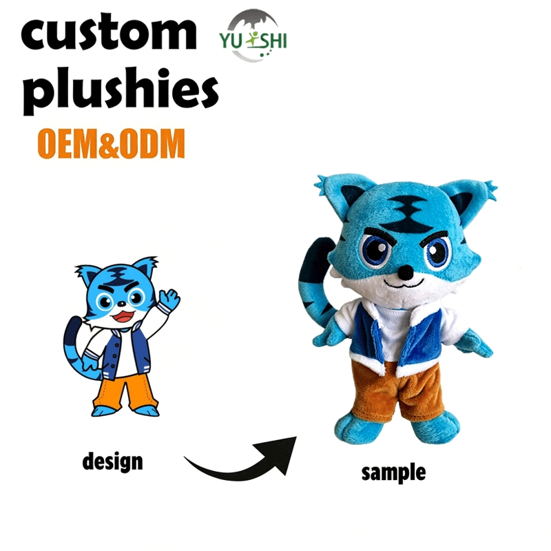 Animal de peluche personalizado de águila, juguete suave promocional con logo personalizado, regalo de uniforme de taekwondo y judo