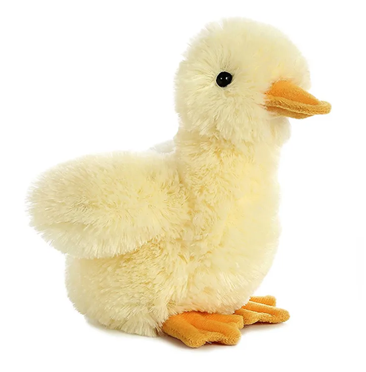 Juguete de peluche pato educativo Kawaii relleno